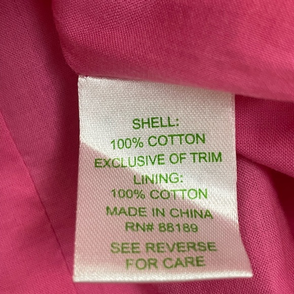 Lilly Pulitzer Strapless Dress Bowen Bumblebee Pink Yellow Size 2 - Picture 7 of 15
